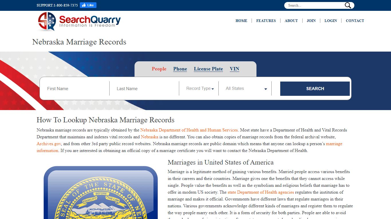 Free Nebraska Marriage Records | Enter Name to View ...
